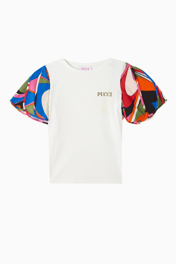 

Onde Print T-shirt in Cotton, Multicolour