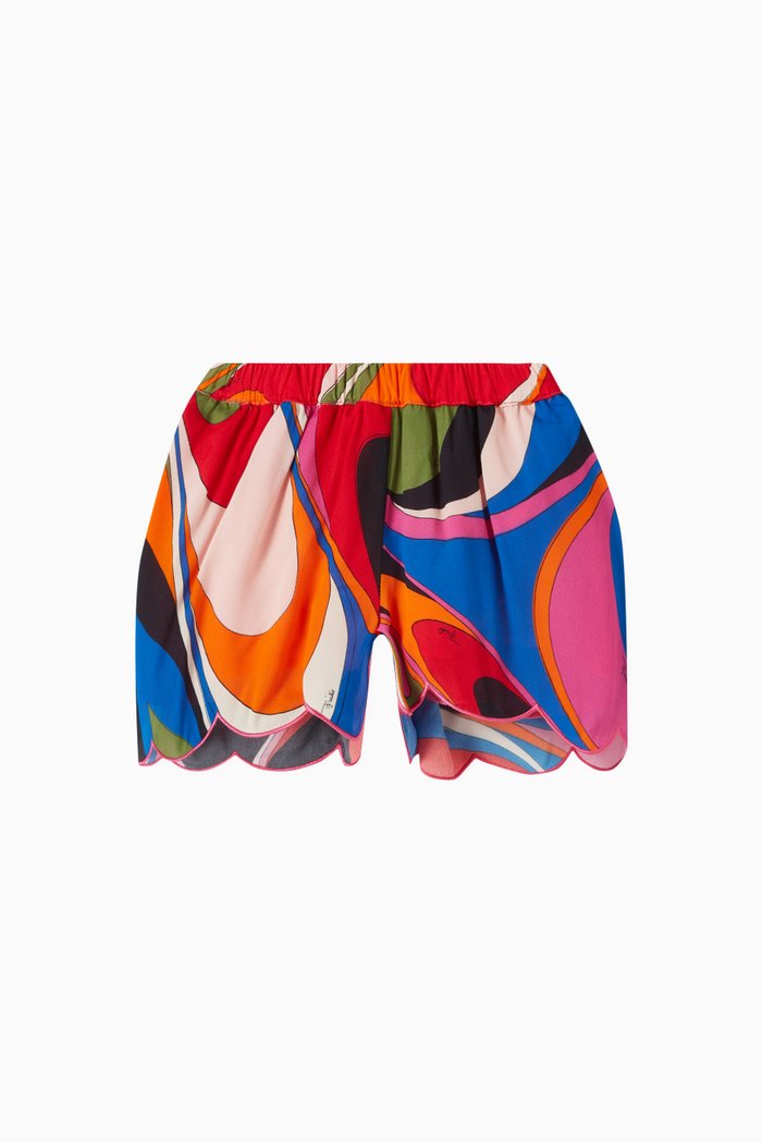 

Onde Print Shorts in Viscose, Multicolour