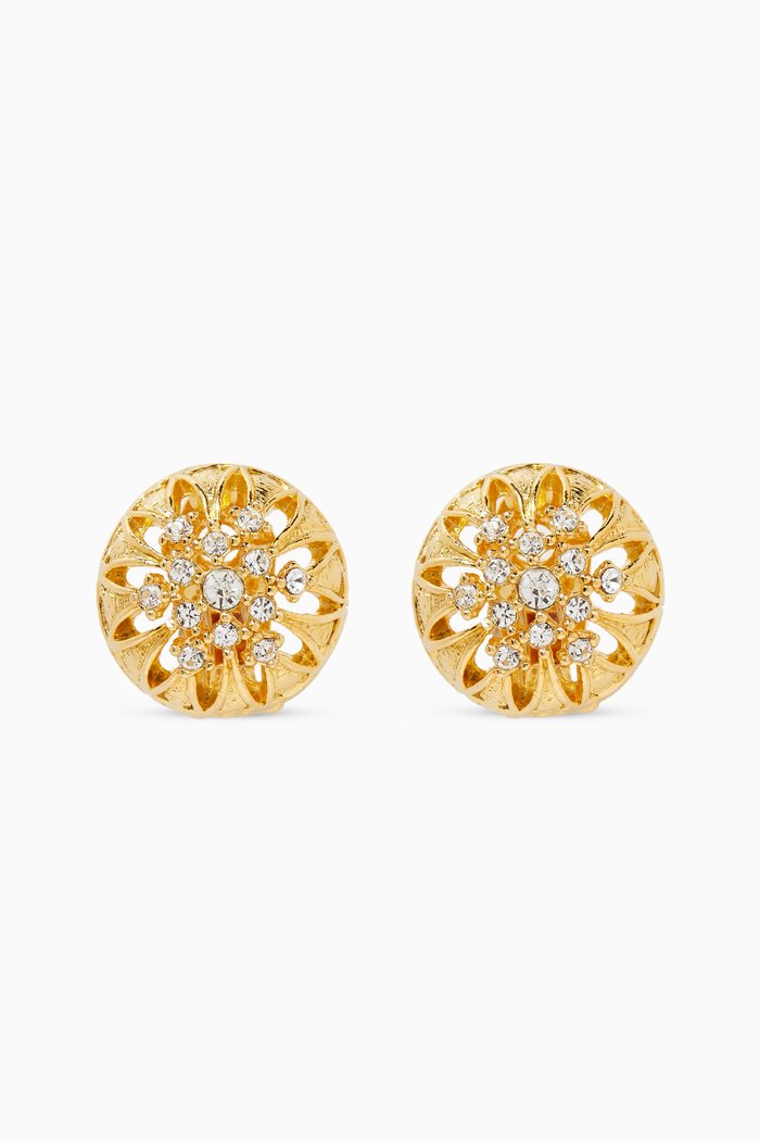 

1980s Rediscovered Vintage Clip-on Earrings, Gold