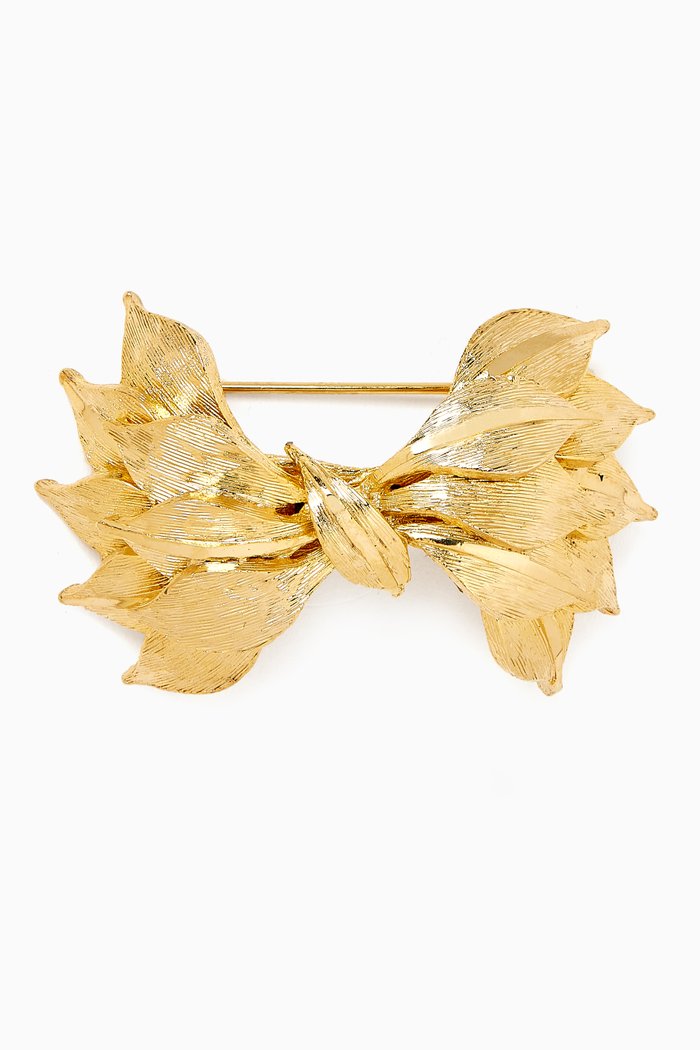 

1980s Rediscovered Vintage Brooch, Gold