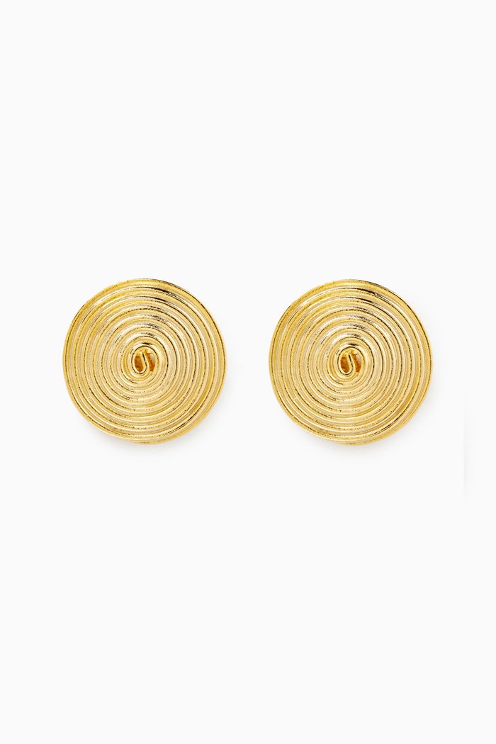 

1980s Rediscovered Vintage Clip-on Earrings, Gold