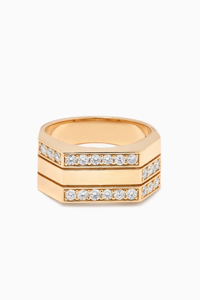 

Whatever Ménage à Trois Diamond Ring in 18kt Gold, Yellow