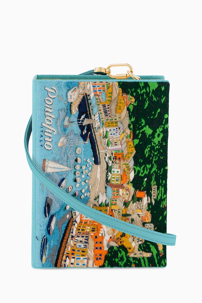 

Portofino Book Clutch in Felt, Blue