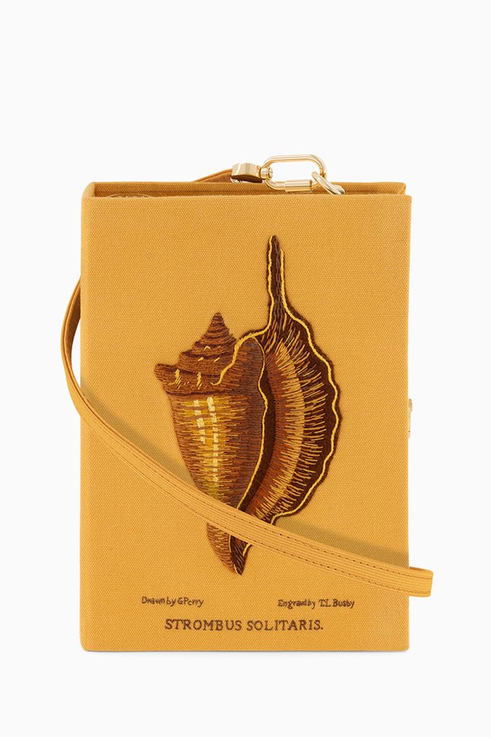 

The Strombus Coral Book Clutch, Yellow