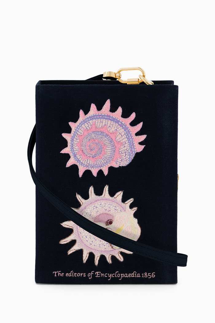 

The Corals Book Clutch, Black