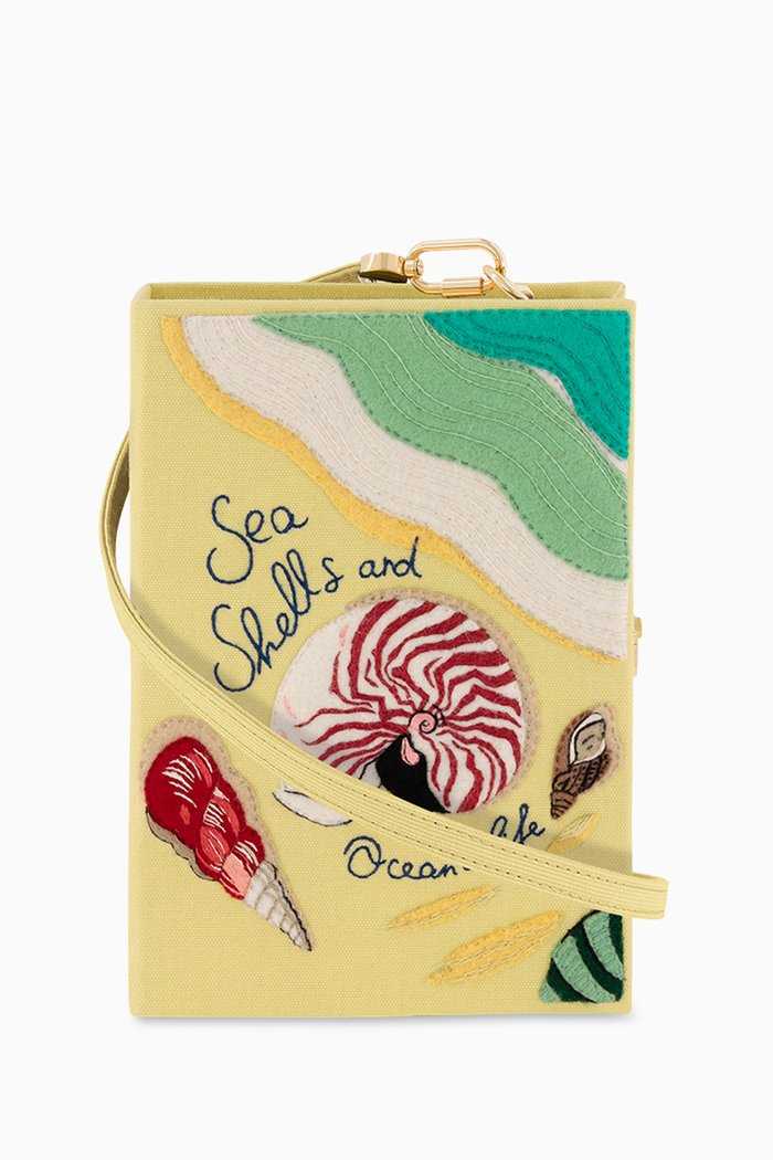 

The Ocean Life Book Clutch, Yellow