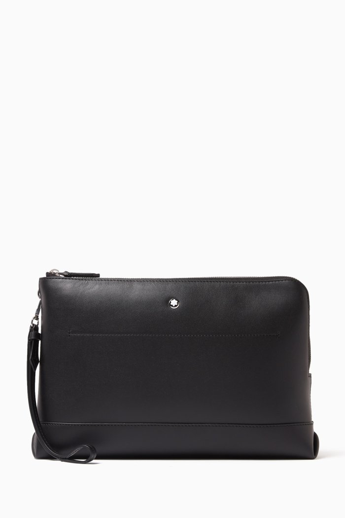 

Soft Pochette in Leather, Black