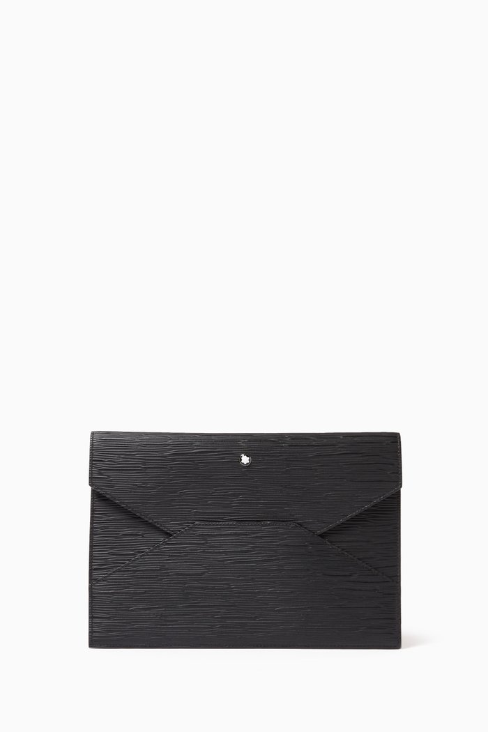 

4810 Envelope Pouch in Leather, Black