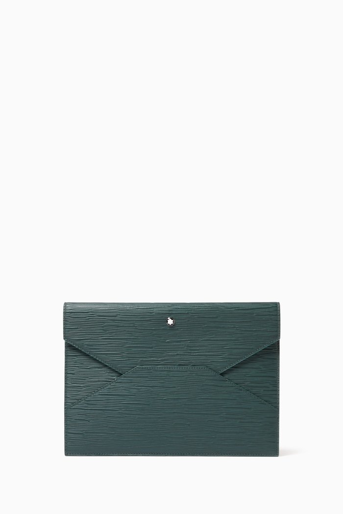 

4810 Envelope Pouch in Leather, Green