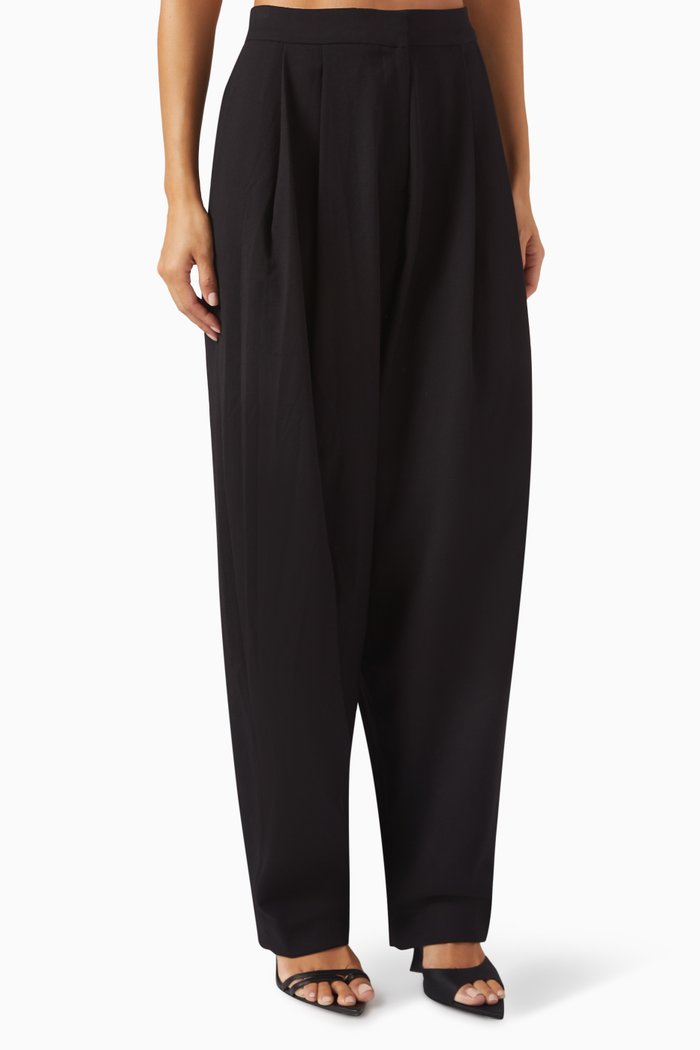 

Ema Loose-fit Pants, Black