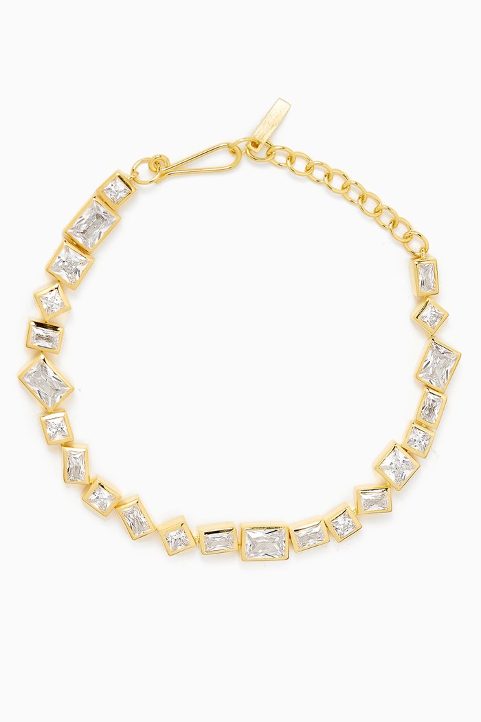 

Dare Cubic Zirconia Bracelet in 18kt Gold-plated Sterling Silver, Yellow