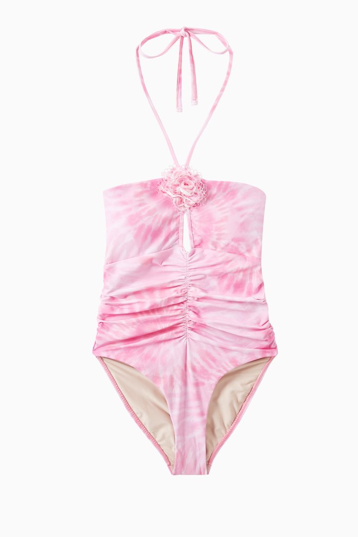 

Rosette One-piece Swimsuit, Pink