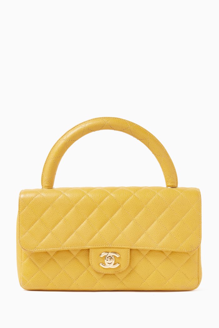 

Chanel Kelly Bag in Caviar Leather, Yellow