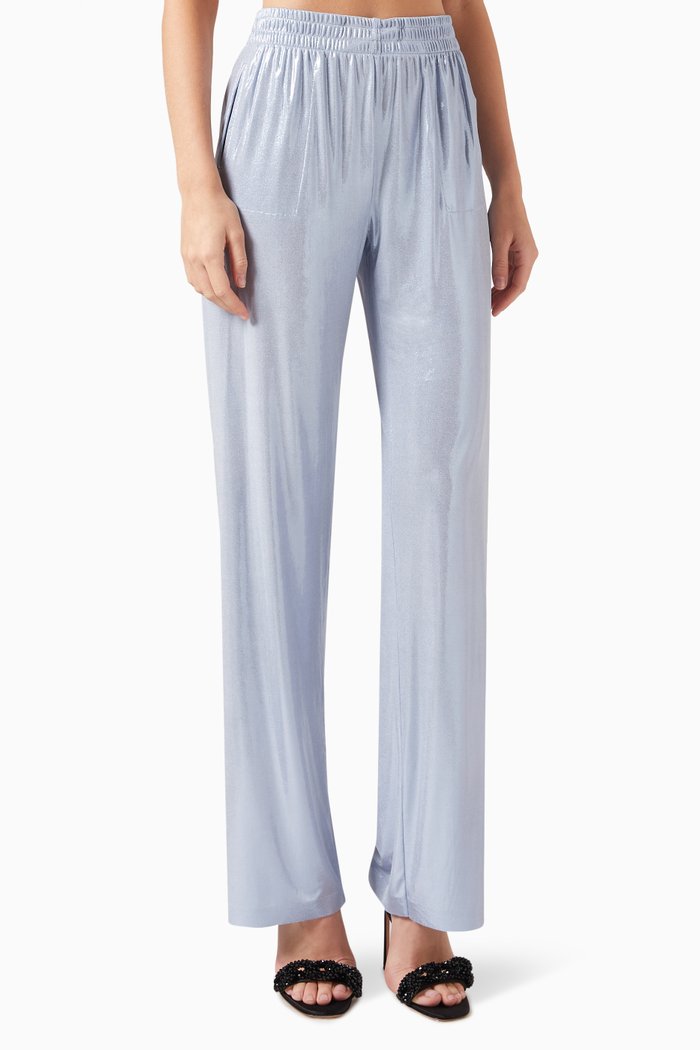 Wide-leg Sweatpants, Blue