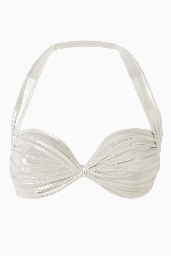 

Bill Halterneck Bikini Top, Silver