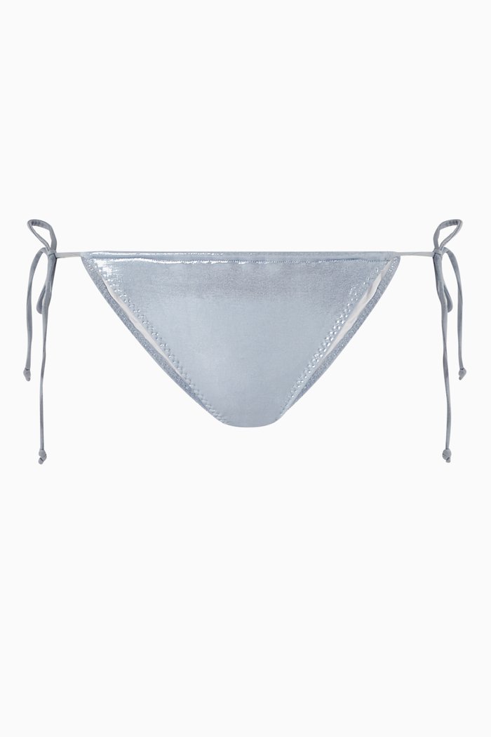 

String Bikini Briefs in Lycra, Blue