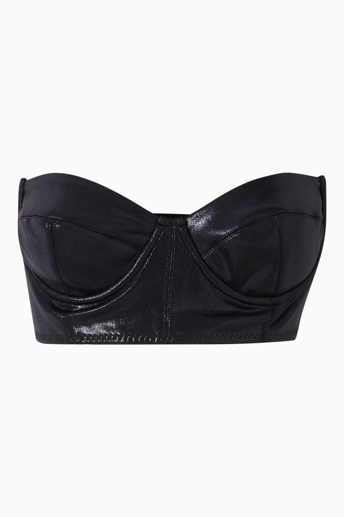 

Bonded Corset Bikini Top, Blue
