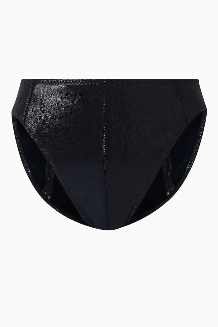 

Corset Bikini Briefs in Lycra, Blue