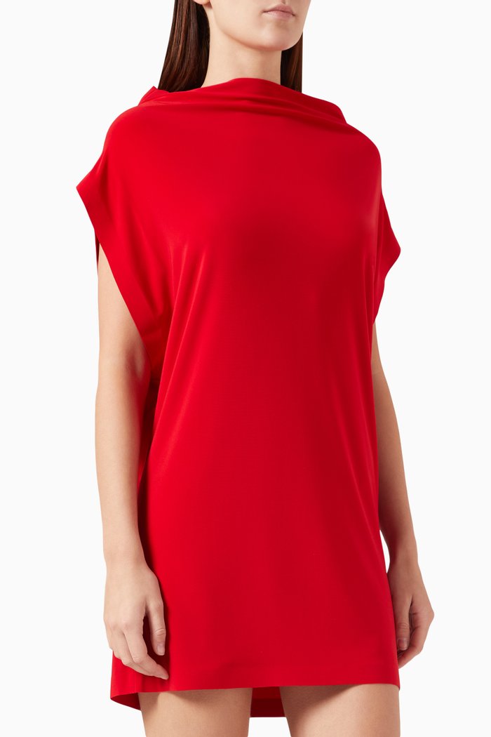 

All-in-One Mini Dress, Red