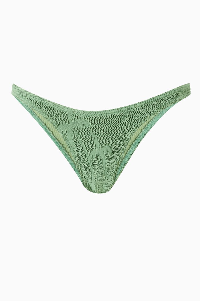

Scene Bikini Briefs in Authentic Crinkle™ Fabric, Green