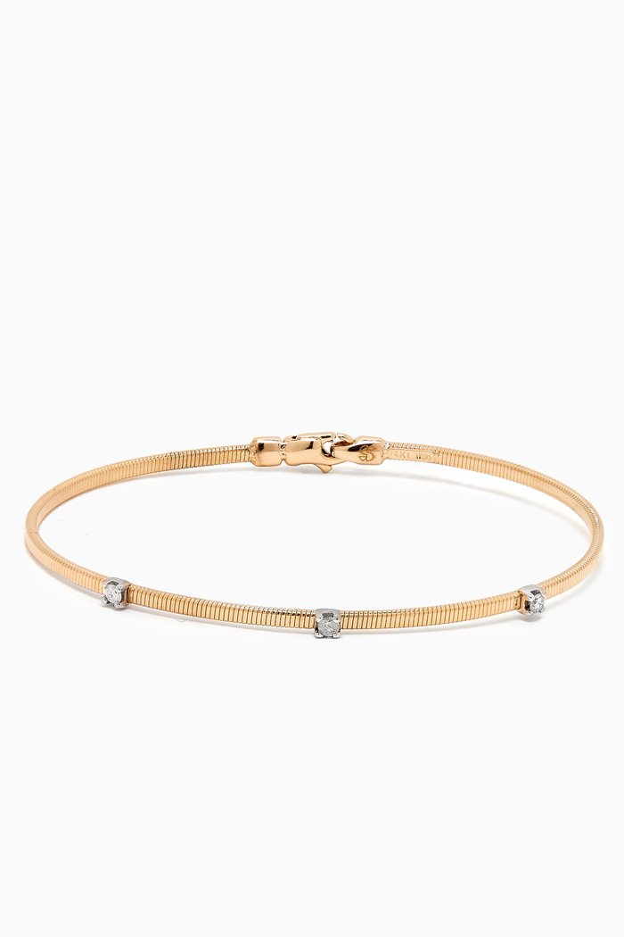 Liquid Gold Diamond Bracelet in 14kt Gold, Yellow