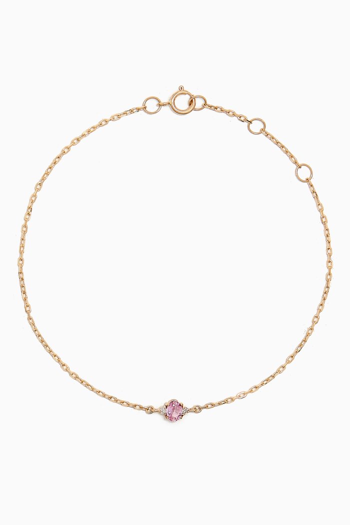 

Dainty Sapphire Luxe Bracelet in 10kt Gold, Yellow