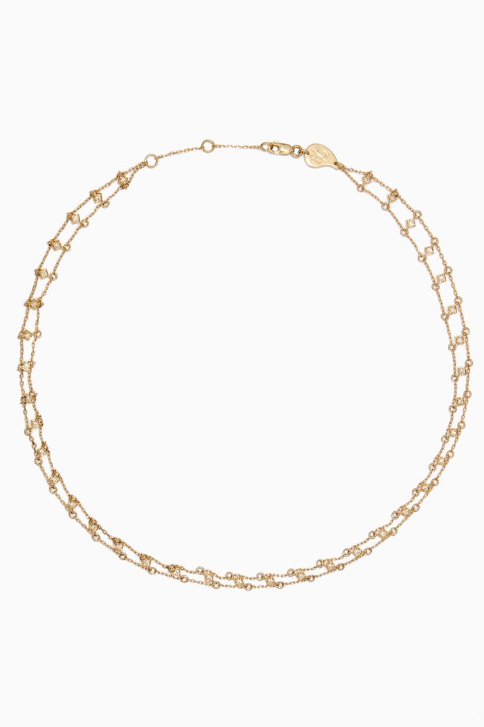 Nefertiti Diamond Choker in 18kt Gold, Yellow