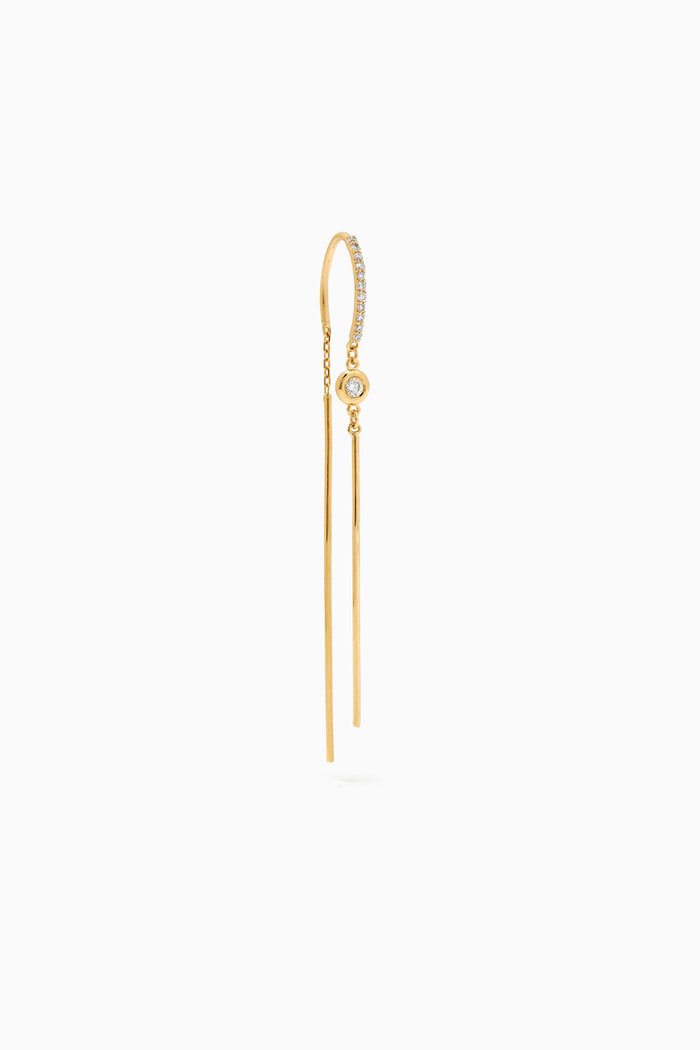 

Tanguy Diamond Single Earring in 18kt Gold, Yellow