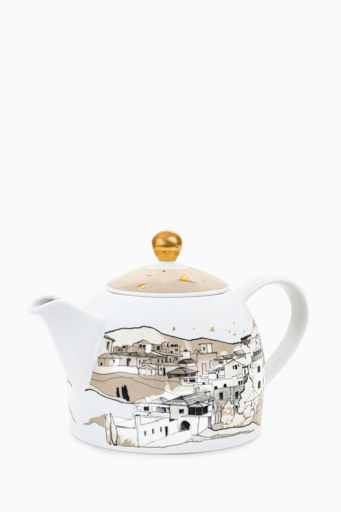 Naseem Teapot in Porcelain, Multicolour