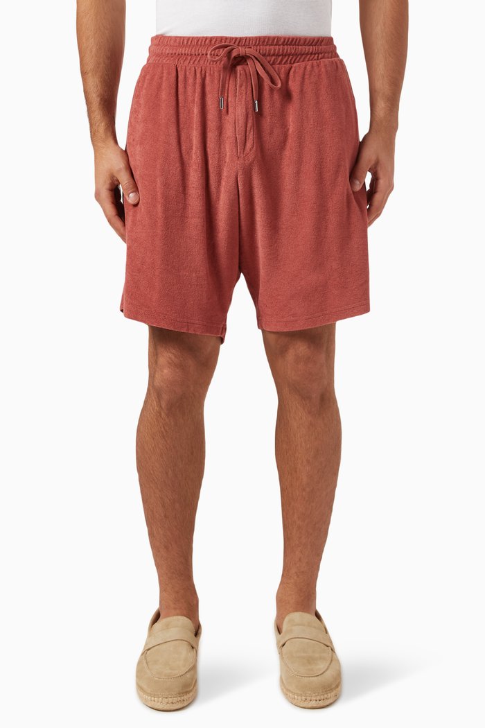 Augusto Shorts in Terry Cotton-blend, Brown