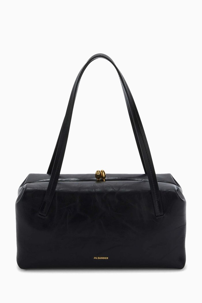 

Goji Mini Handbag in Leather, Black
