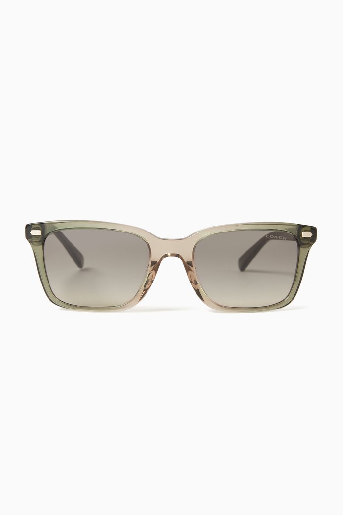 

D-frame Sunglasses in Acetate, Green