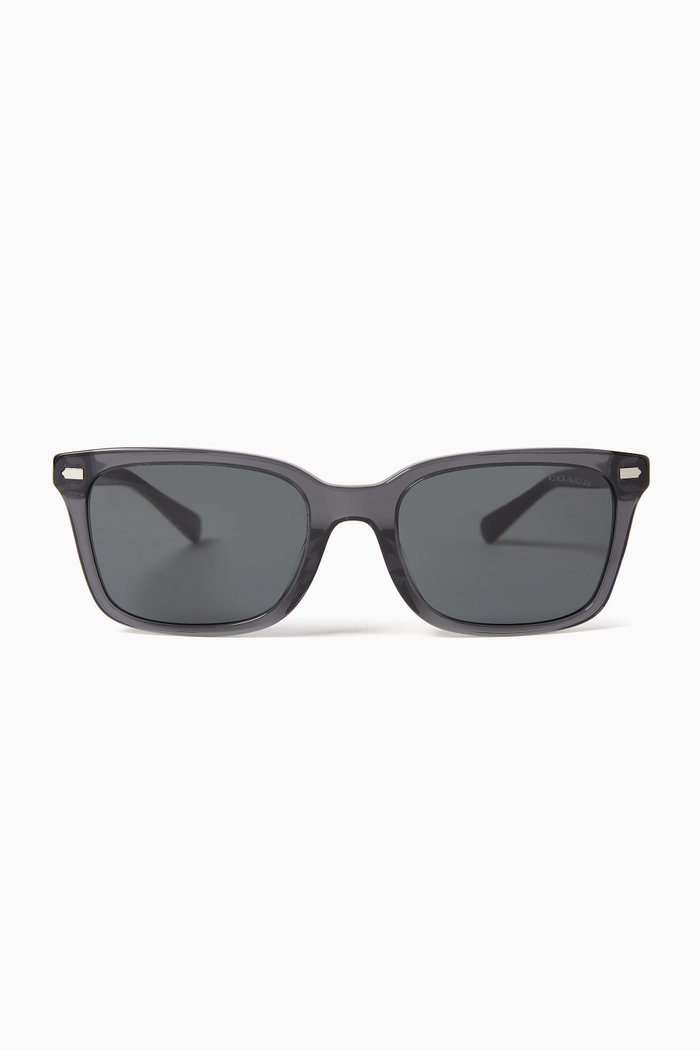 

D-frame Sunglasses in Acetate, Grey