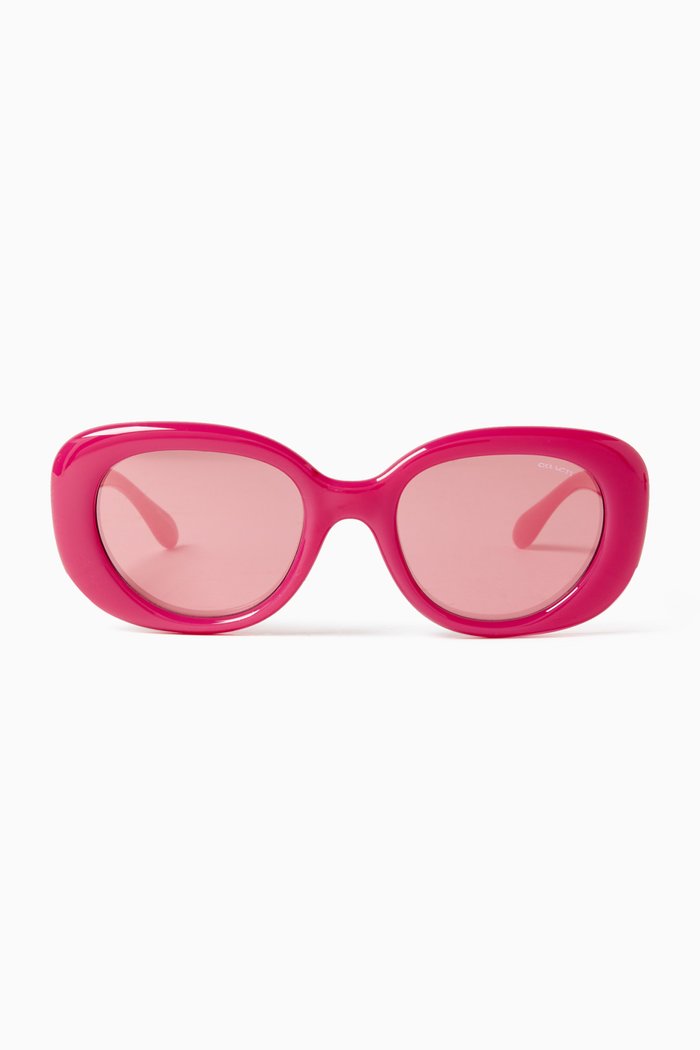 

Oval ‘C’ Logo Sunglasses, Pink