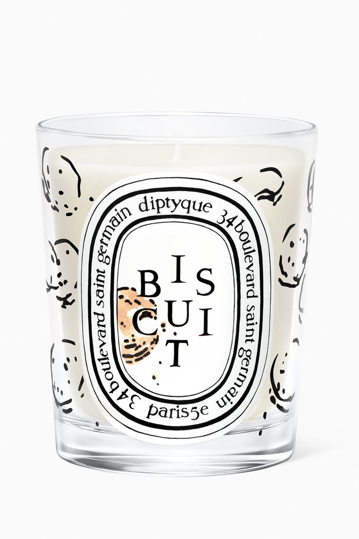 

Biscuit Candle, 190g, Colourless