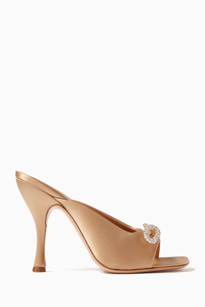 

Amy X5 Crystal-embellished Mules in Satin, Brown