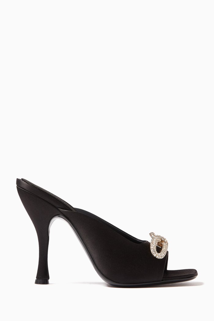 

Amy X5 Crystal-embellished Mules in Satin, Black