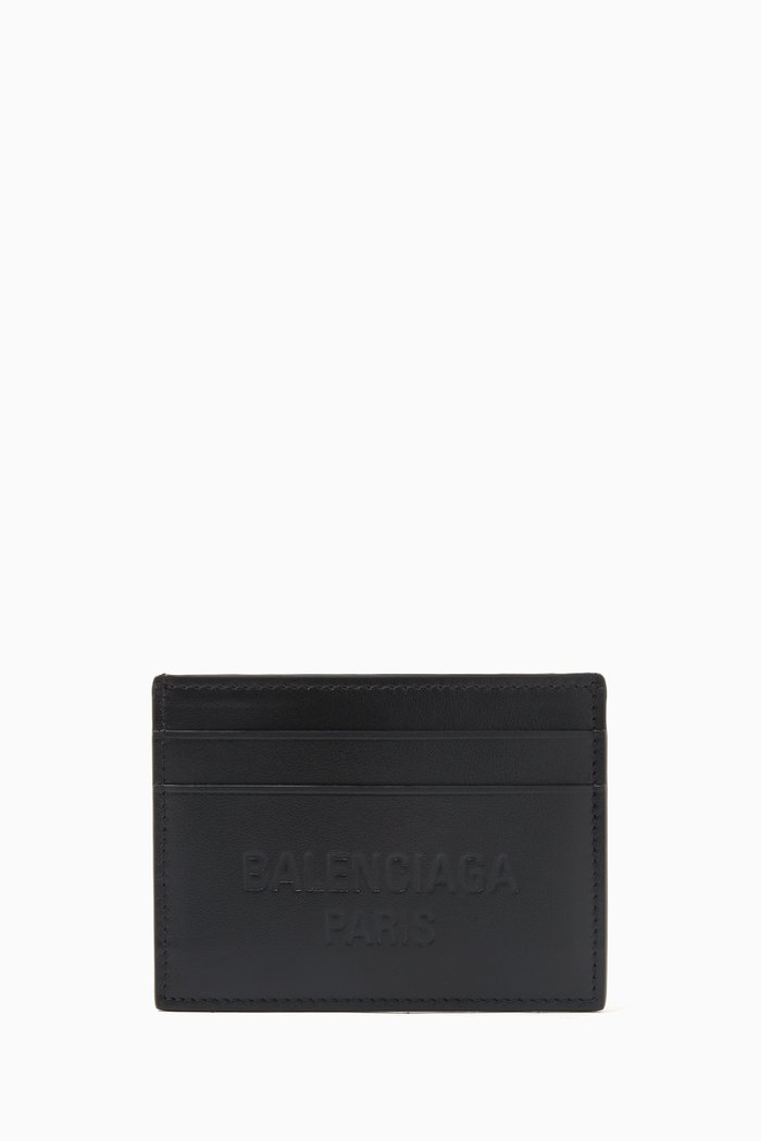 Duty Free Cardholder in Leather, Black