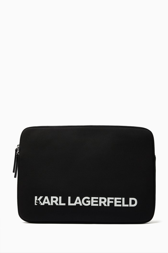 

K/skuare Laptop Sleeve in Rubber, Black