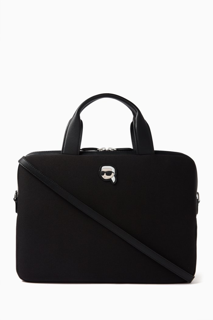 

Ikonik Laptop Case in Recycled Polyamide, Black