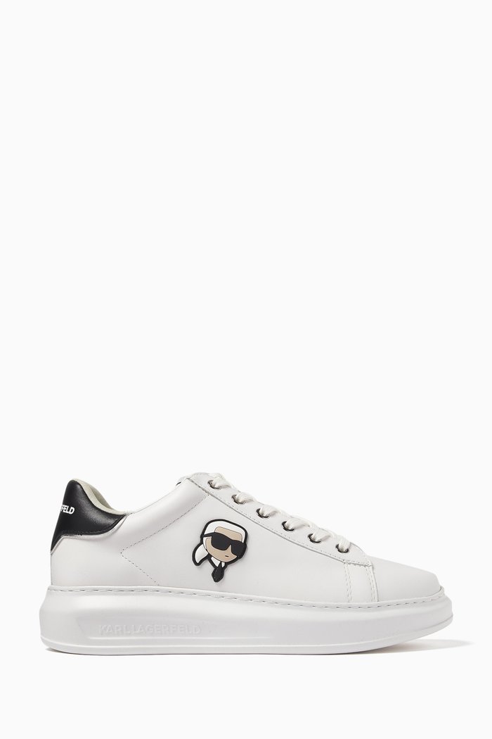 

K/Ikonik Low-top Sneakers in Leather, White