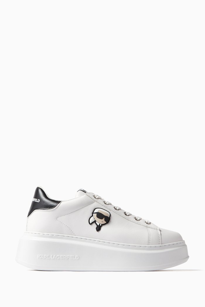 

Anakapri Flatform Sneakers in Leather, White