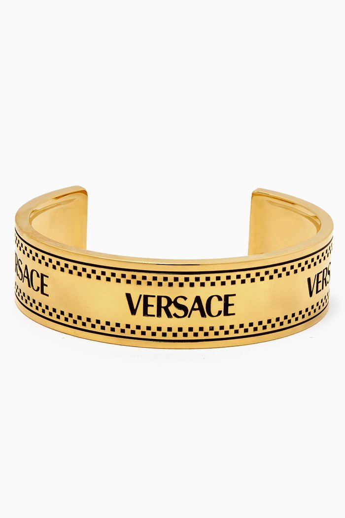 

90s Vintage Logo Bracelet, Gold