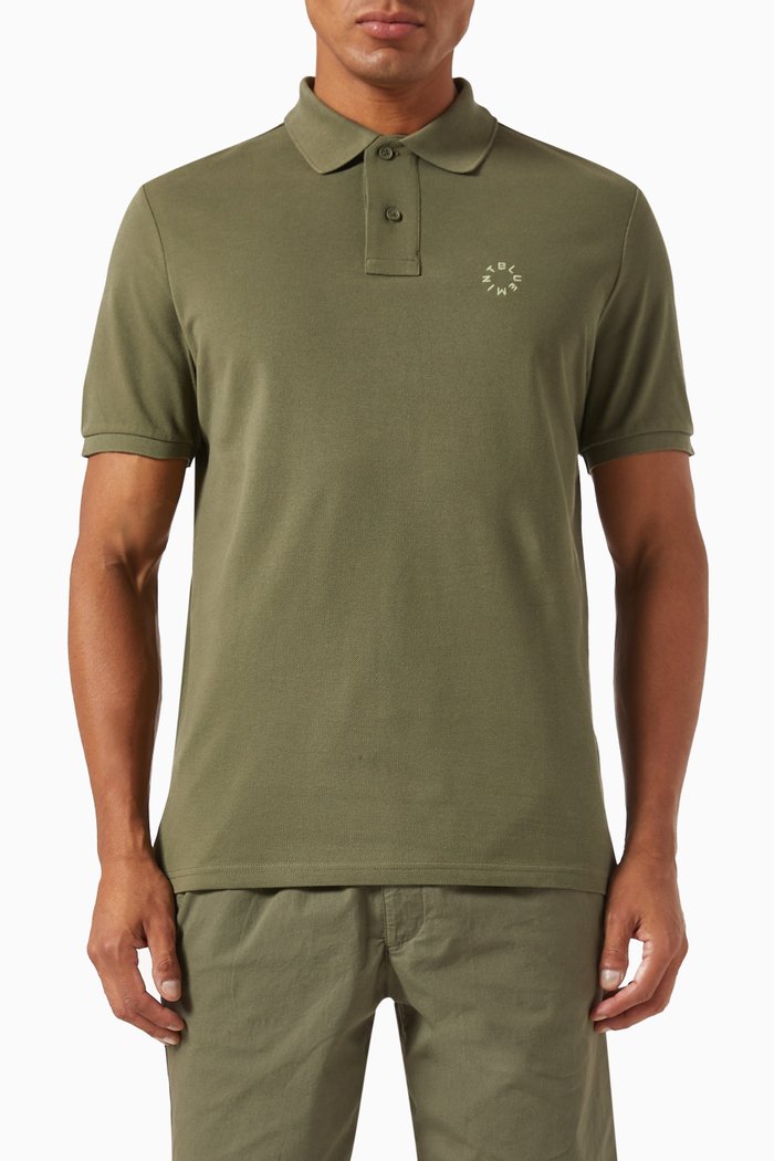 

Bruce Polo Shirt in Cotton Piqué, Green