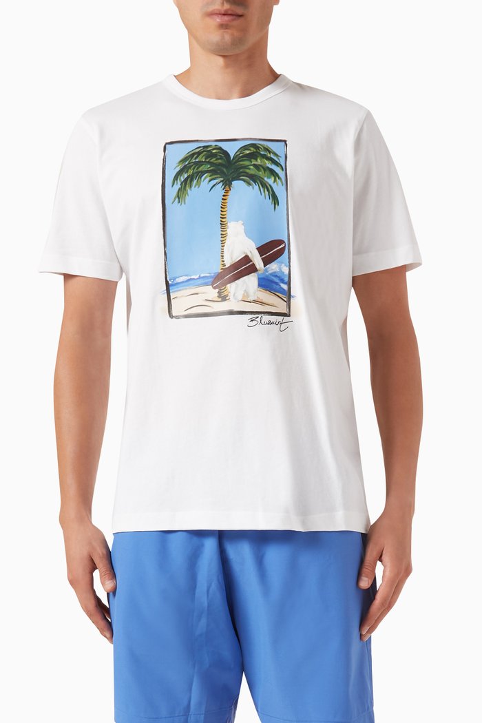 

Ricci Printed T-shirt in Cotton-jersey, White