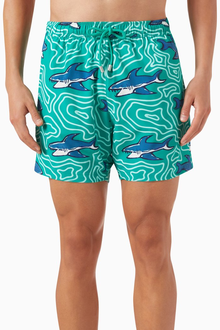 

Arthus Printed Swim Shorts, Green
