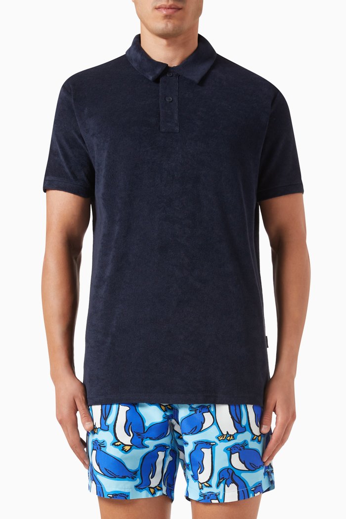 

Yam Polo Shirt in Cotton-piqué, Blue