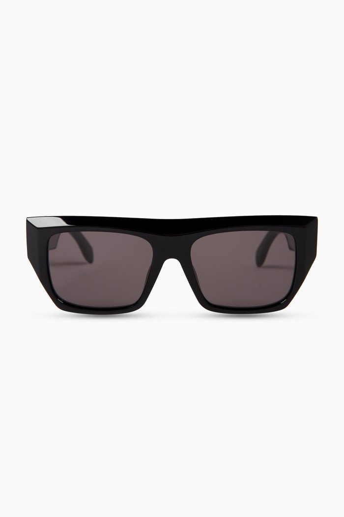

Niland Square Sunglasses in Acetate, Black