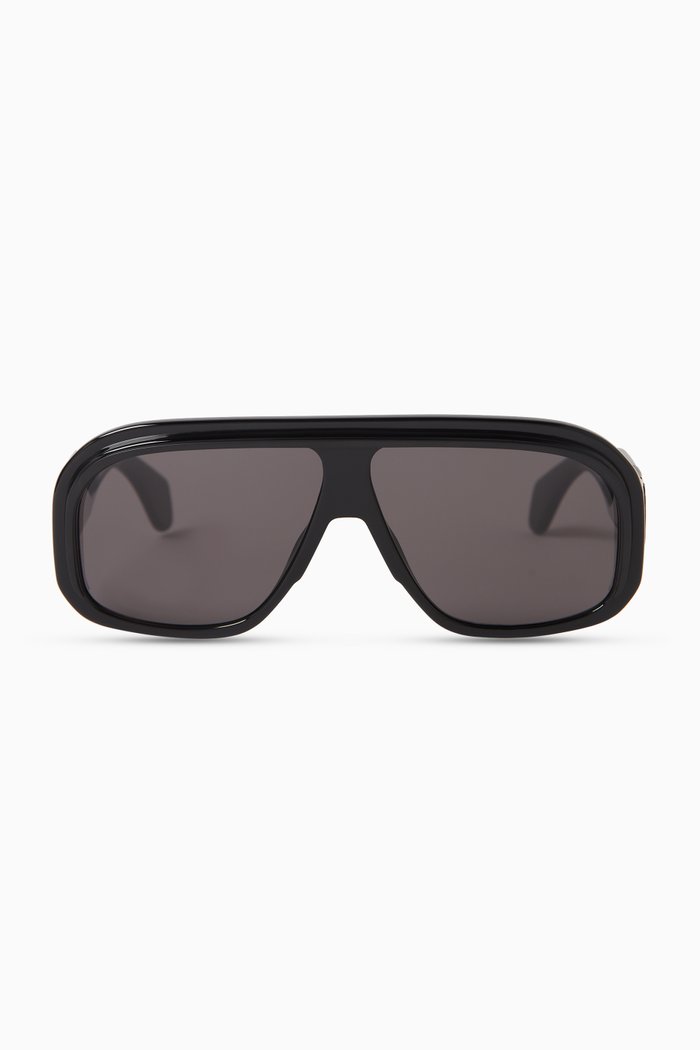 

Reedley Shield-frame Sunglasses in Acetate, Black