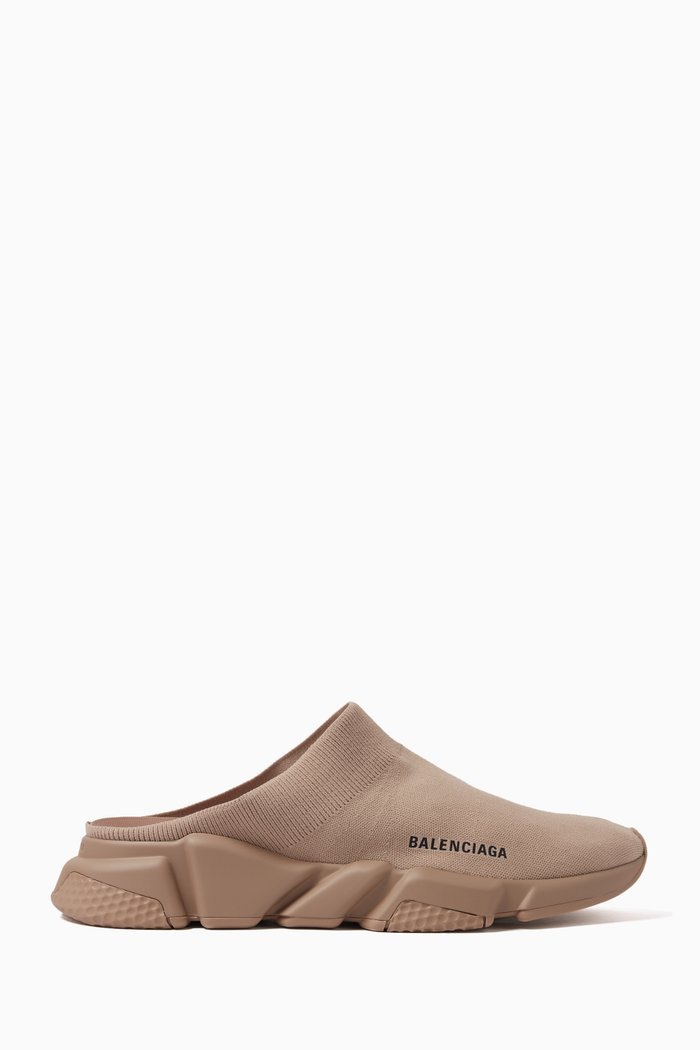 

Speed Slip-on Mules in Recycled Knit, Neutral